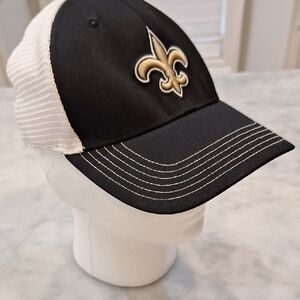 NFL Team‎ Apparel Saints White Trucker Hat Cap Football One Size Stretch